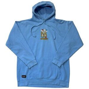 Ripndip Light Blue Hoodie with Fun Graphic - Large‎